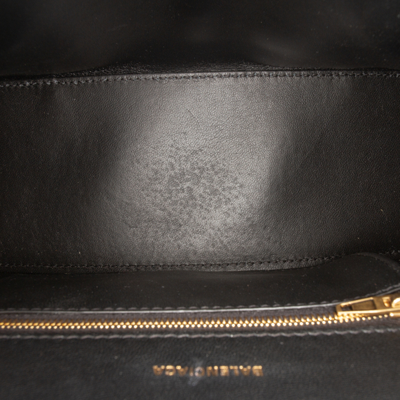 Pre-Loved Balenciaga Small Shiny Box Calfskin Hourglass Top Handle Bag - Picture 4 of 12